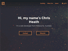 Tablet Screenshot of chrismheath.com